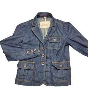 Gap 1969 Limited Edition Denim Jacket Womens Small Jean Blazer‎ Blue Short